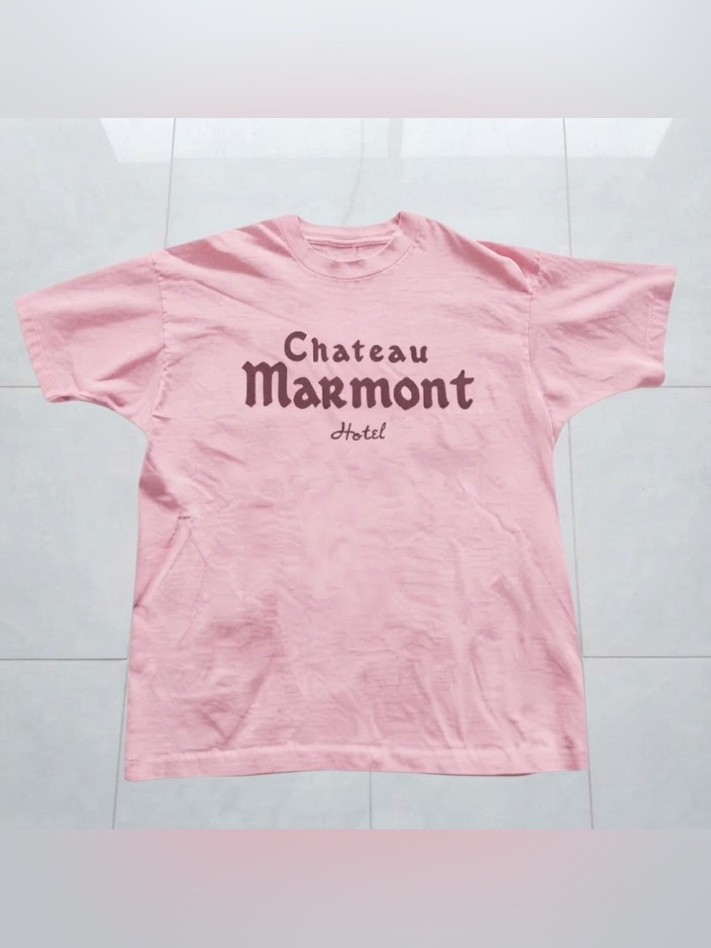 Vintage Pink Chateau Marmont Hotel Graphic Tee